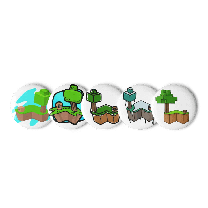 Skyblock Island Buttons product image (1)