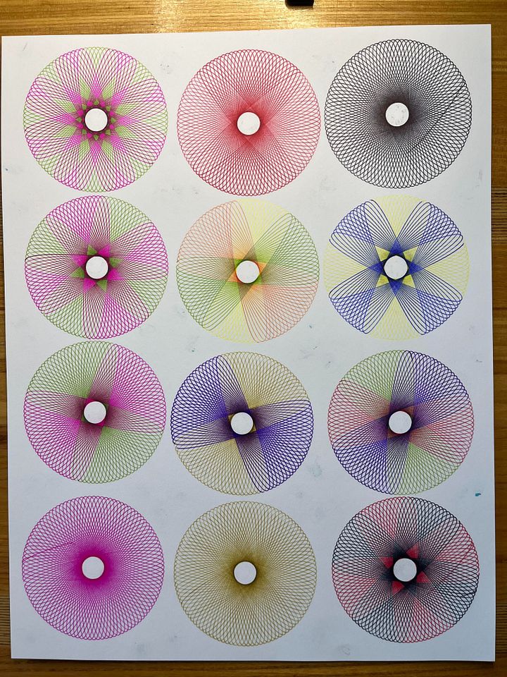 Mystery Spirograph art from Youtube Livestream product image (1)