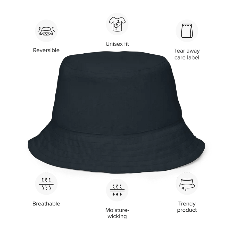 Camouflage Graphite Reversible Bucket Hat product image (7)
