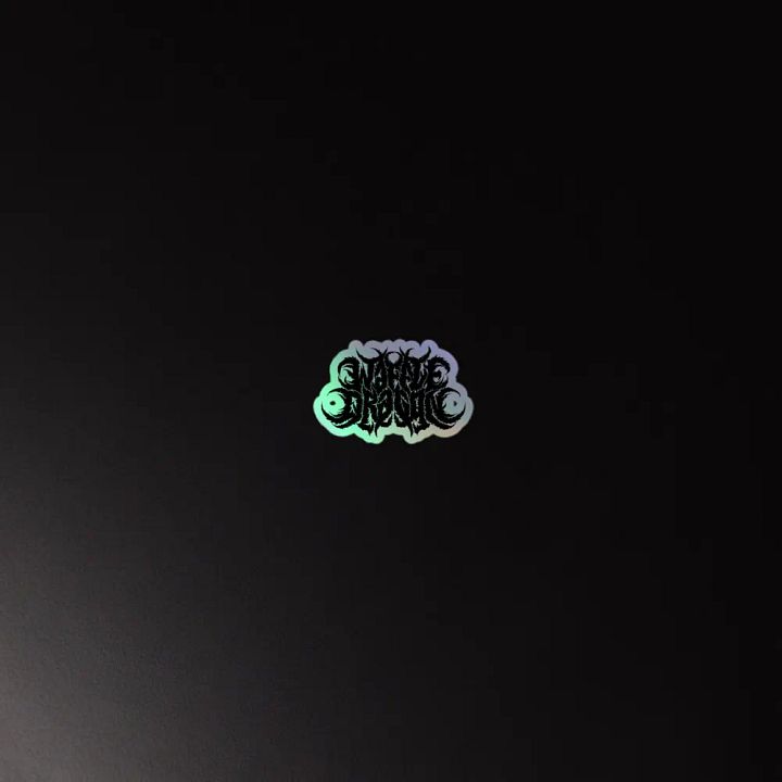 Waffle Metal Logo Holo Sticker product image (4)