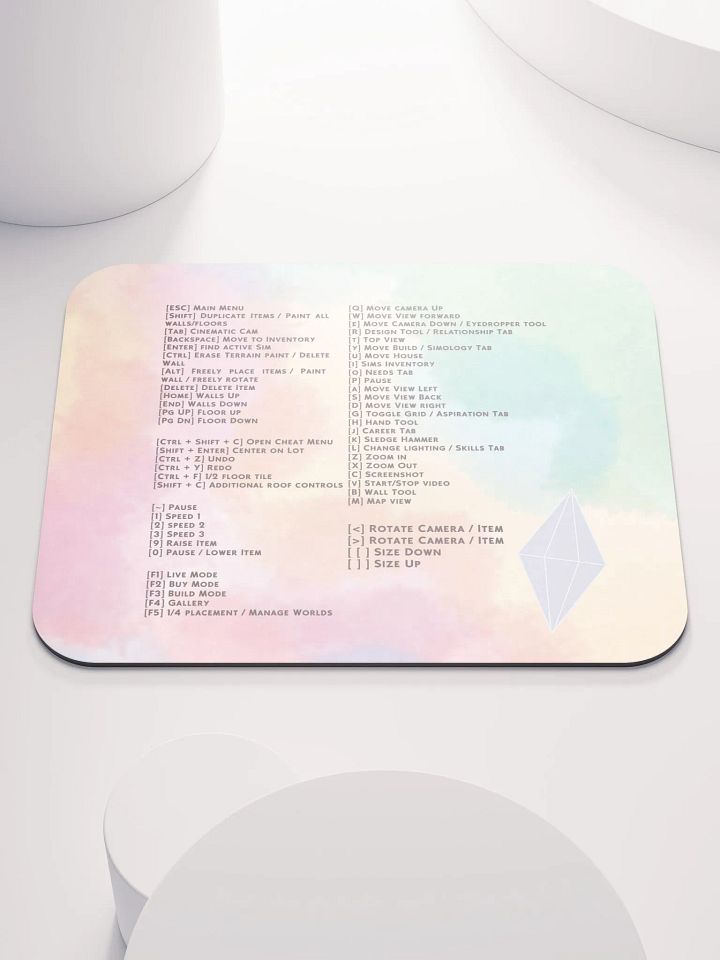 Rainbow Sims Hotkeys Mousepad product image (2)