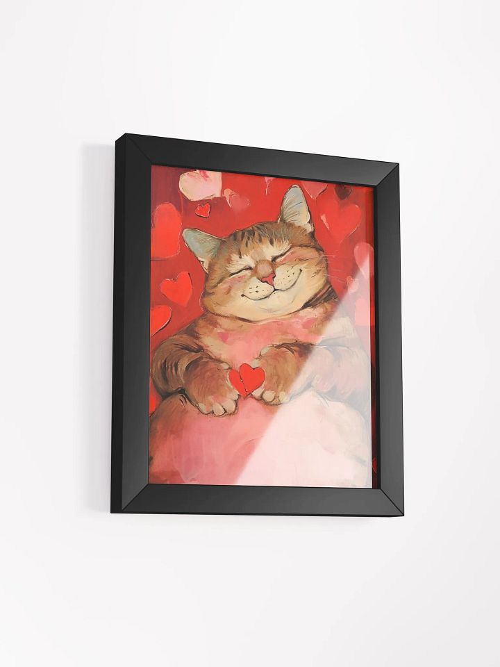 Blissful Heart Cat Framed Poster product image (3)