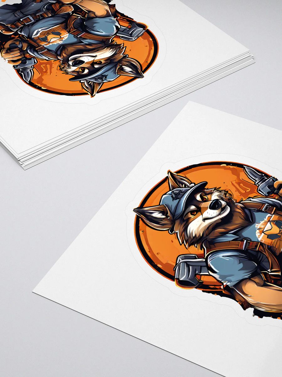 Mr. Fix-It - Funny Wolf Handyman Kiss Cut Stickers for DIY Enthusiasts product image (4)