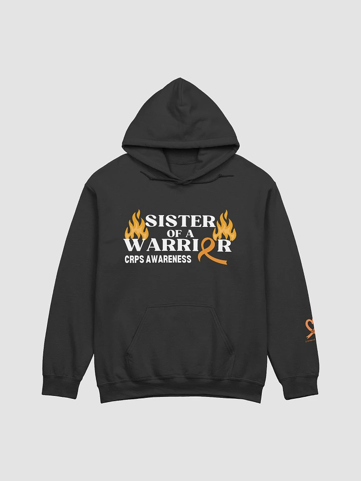 SISTER of a Warrior CRPS Awareness Hoodie- White Print product image (1)