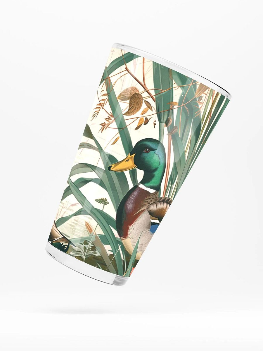 “Kyoto Kamogawa River” Tranquil Mallard Pond Glass Art product image (5)