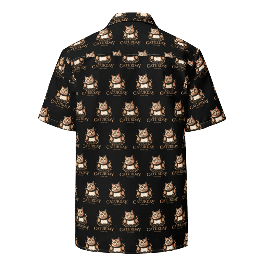 Caturday Hawaiian Style Shirt - Big Orange Kitty - Stable Diffusion product image (2)