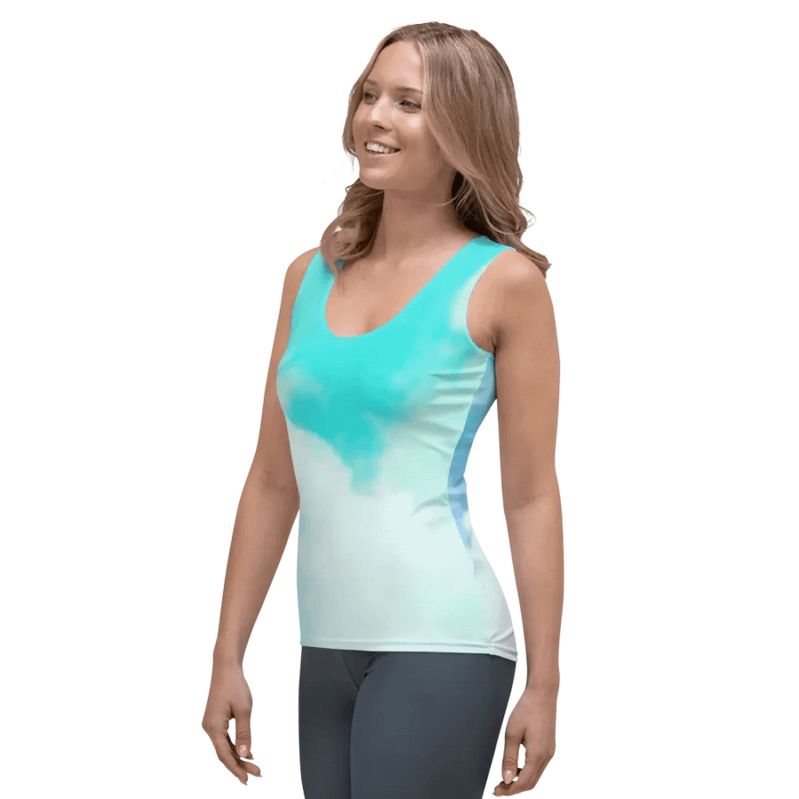 Blur cloud rainbow Design Tank Top - V2 product image (3)