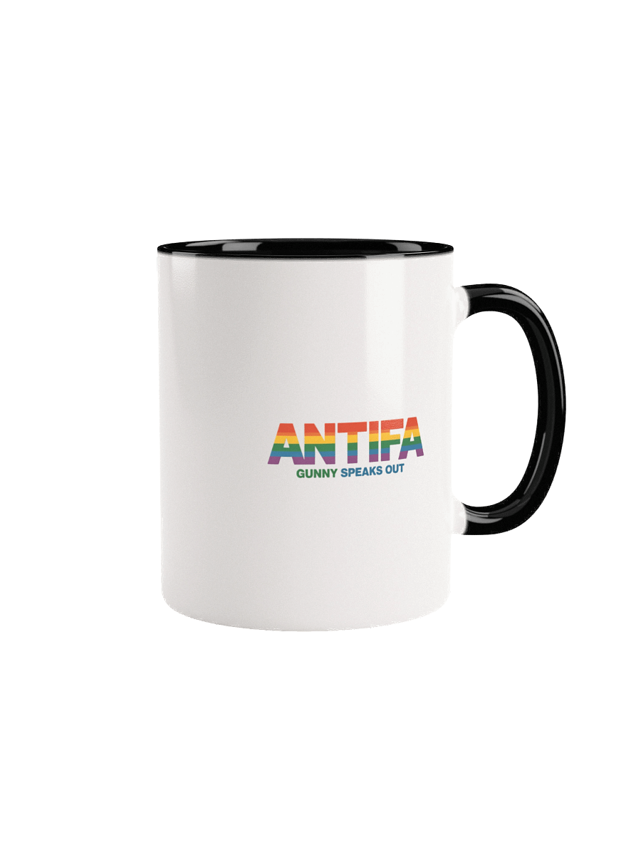 ANTIFA Rainbow Ceramic Mug - Colorful Delight product image (1)