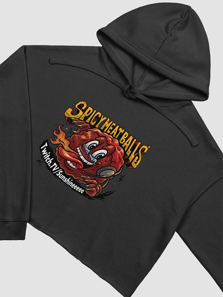 Spicy Meatballs Crop Top Hoodie product image (2)