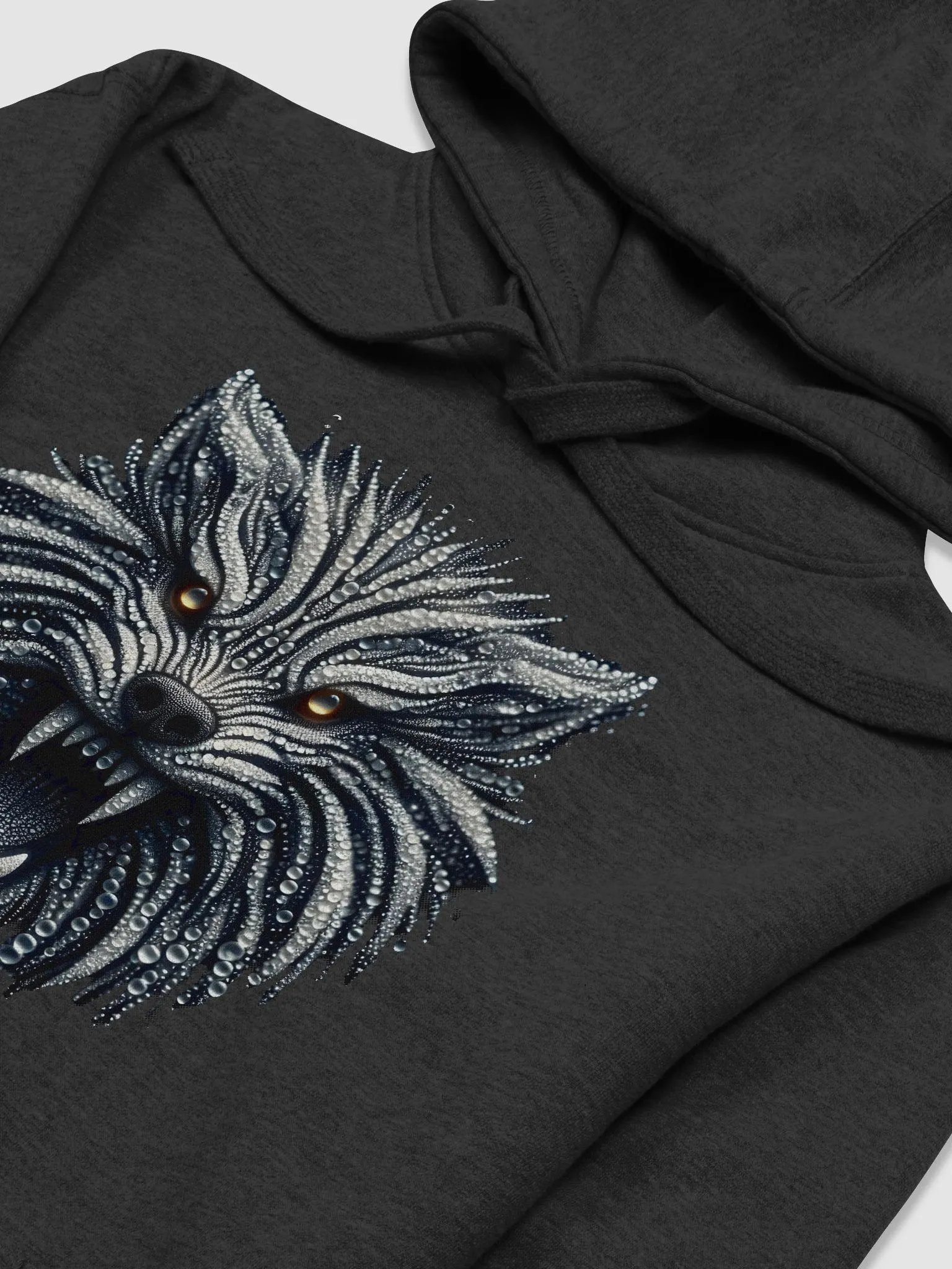 Monochrome Wolf Spirit Premium Hoodie product image (3)