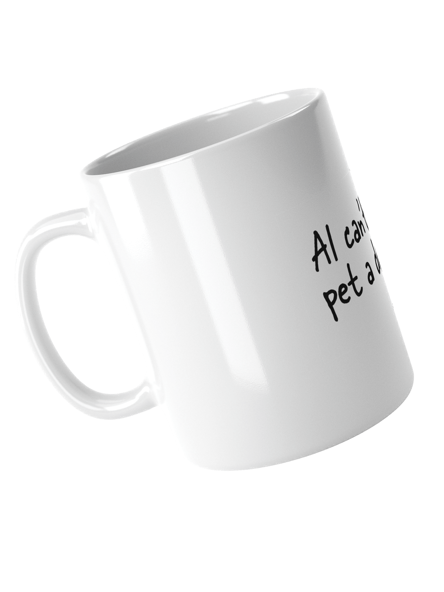"AI Can't Pet A Dog" mug product image (5)
