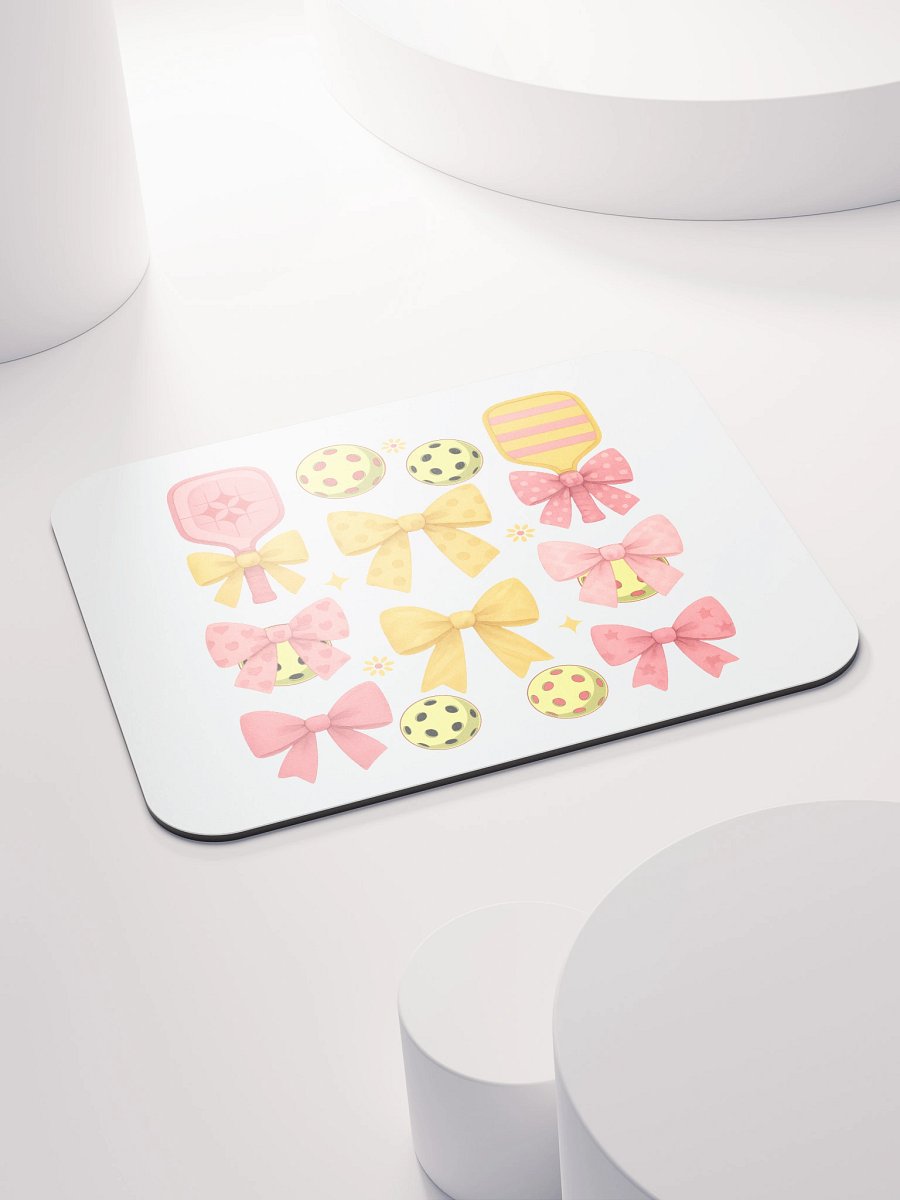 Pickleball Paddles Bows Symmetrical Splendor Mouse Pad product image (4)