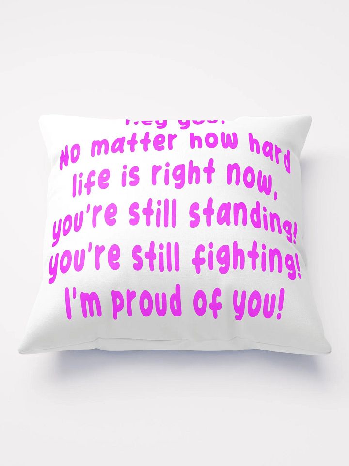 Hey You Pillow Case - pink product image (1)