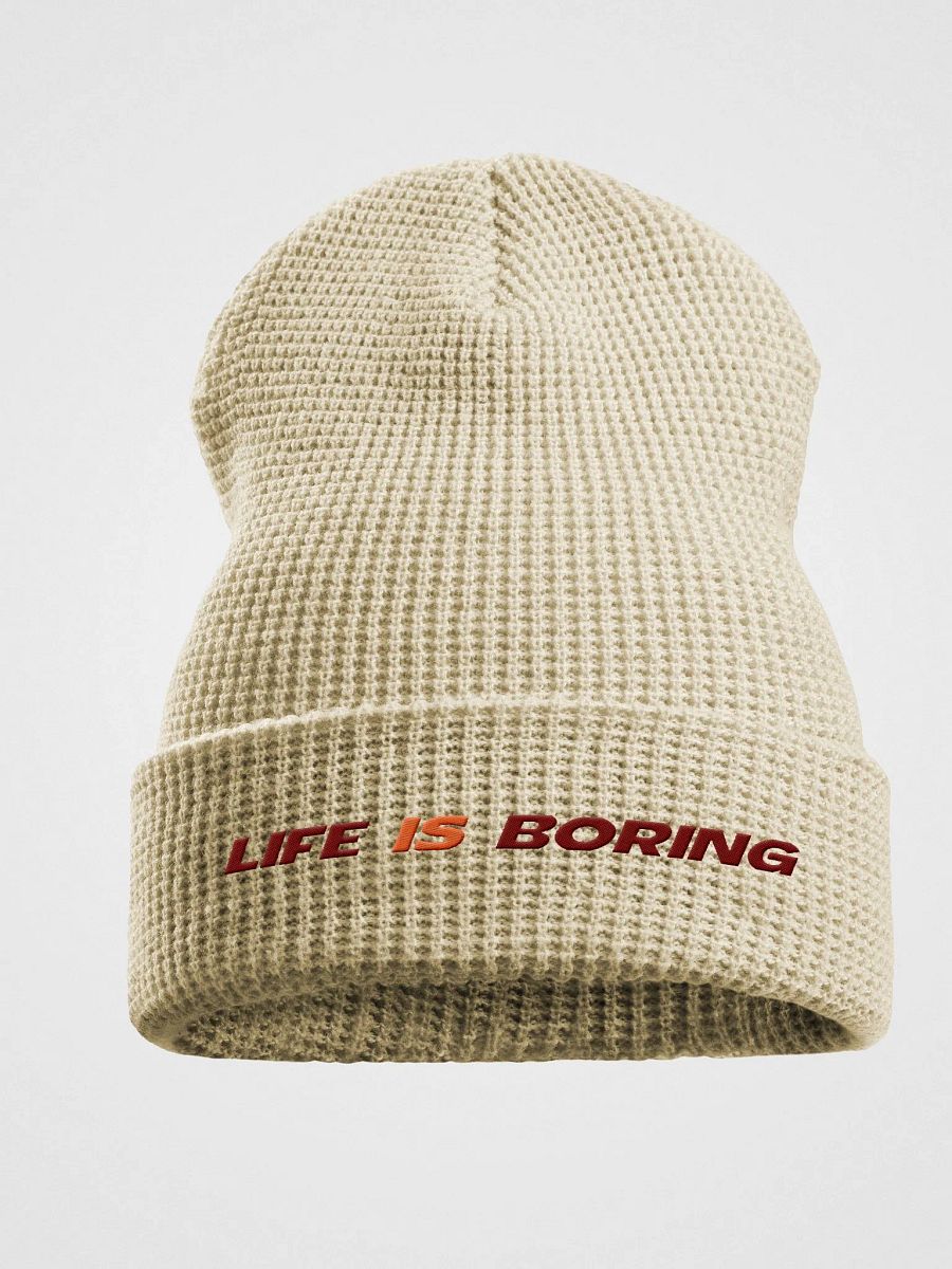 Life Is Boring Waffle Winter Hat product image (4)