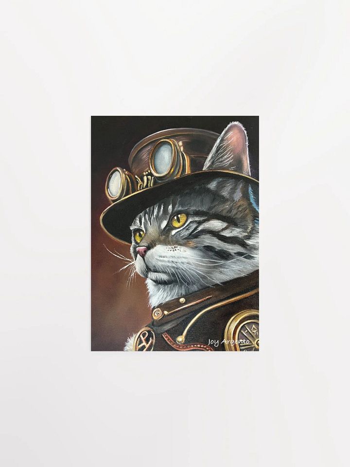 Steampunk Cat Print product image (1)