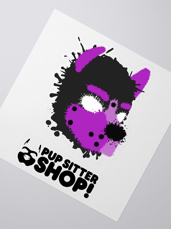 Pup Splatter Sticker - Purple product image (2)