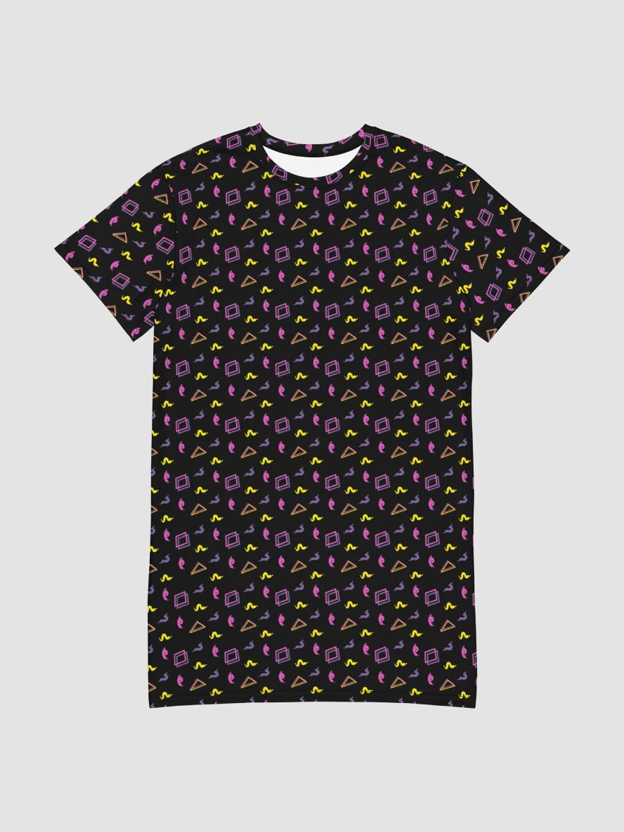 Oh Worm black pattern t-shirt dress product image (3)