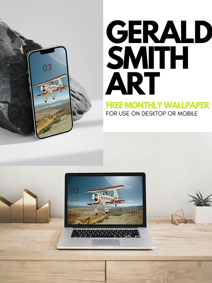 FREE March 2025 Desktop & Mobile Calendar Wallpaper product image (1)