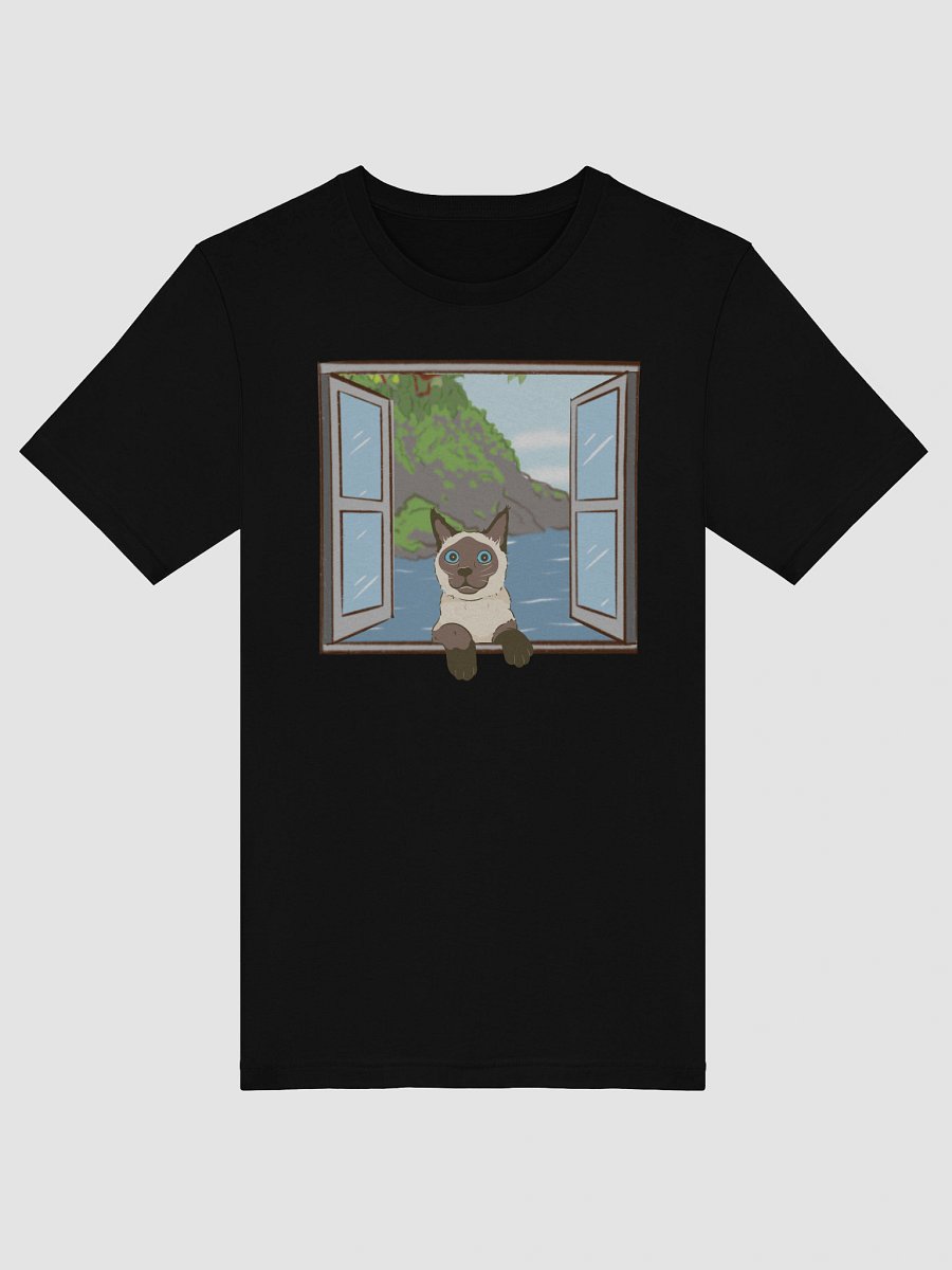 Siamese Cat Peeking Through Window T-Shirt product image (38)
