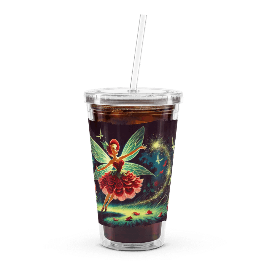 Enchanted Red Rose Fairy Double Wall Tumbler product image (7)
