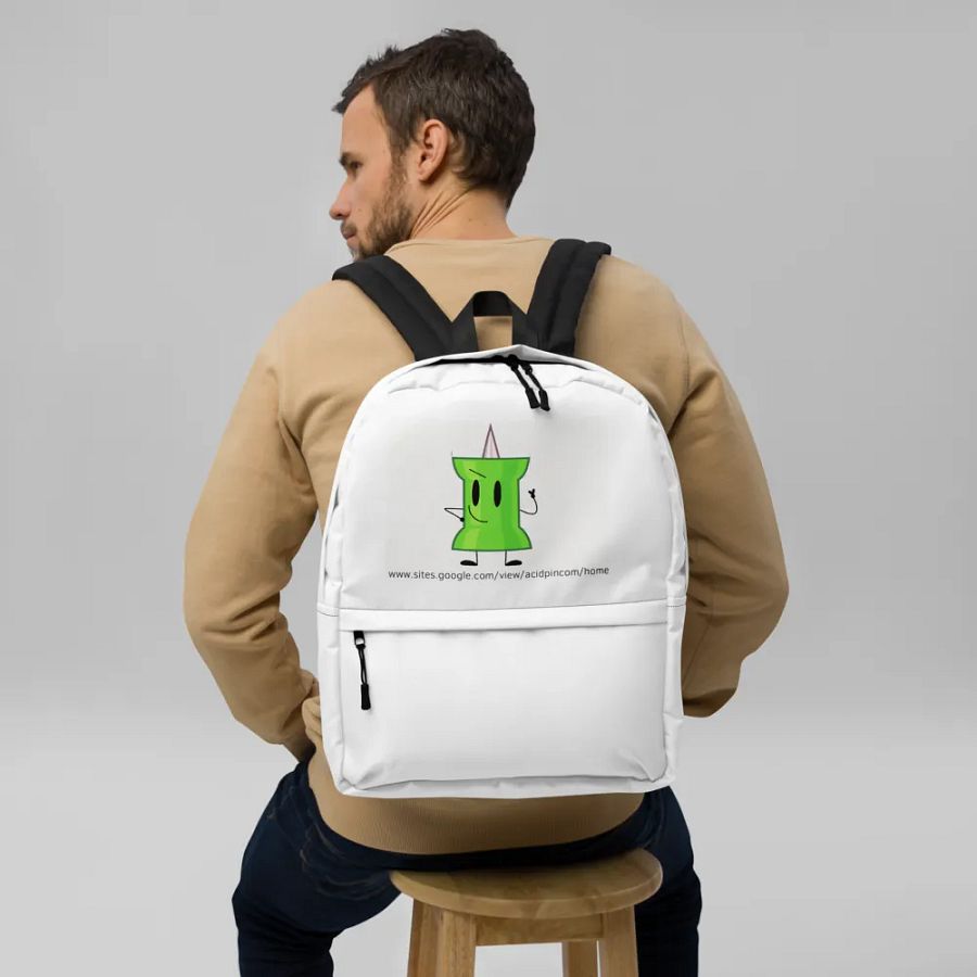 Acid pin and the website link backpack product image (9)