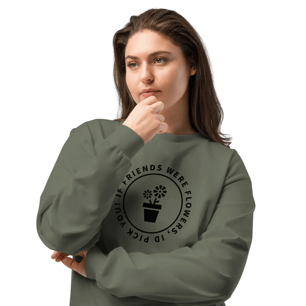 Unisex Premium Heavyweight Long Sleeve If Friends Were Flowers product image (7)
