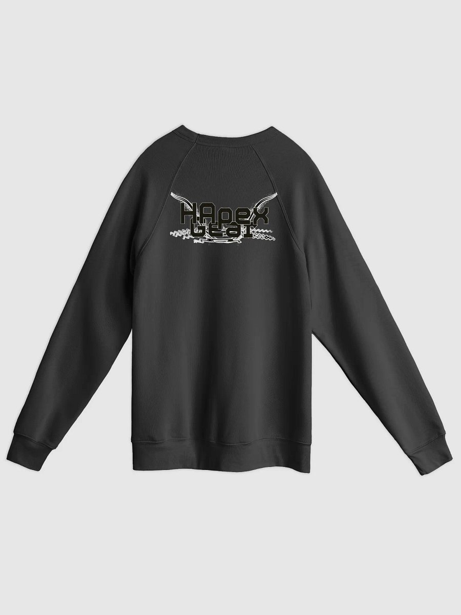Unisex Sponge Fleece Raglan Sweatshirt - Black HApex Gear Black Logo product image (8)
