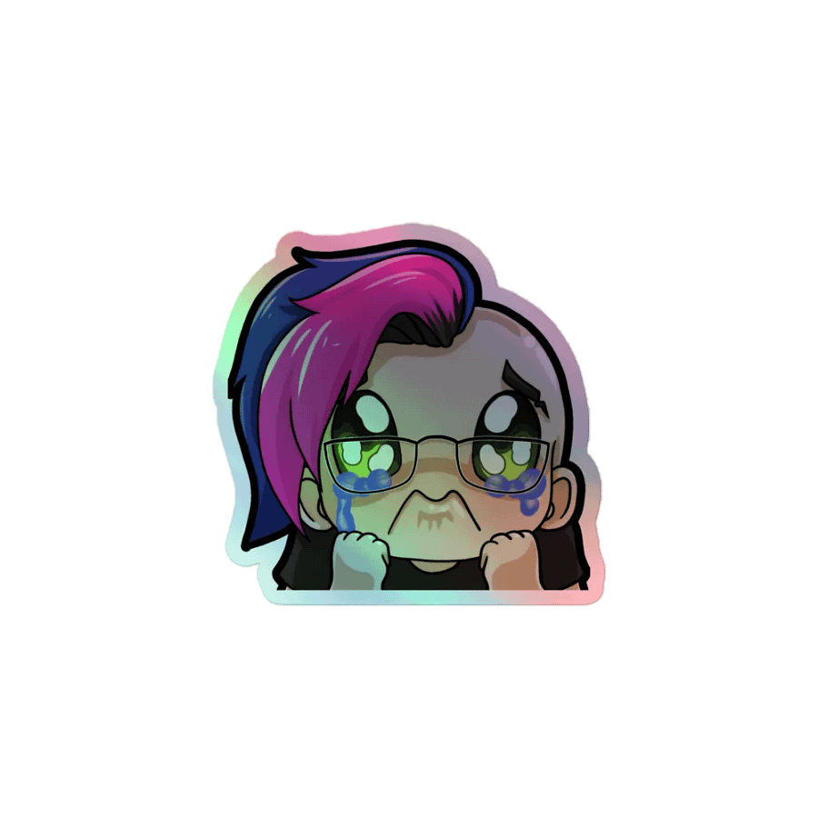 Hybrid Crying Holo Sticker product image (1)