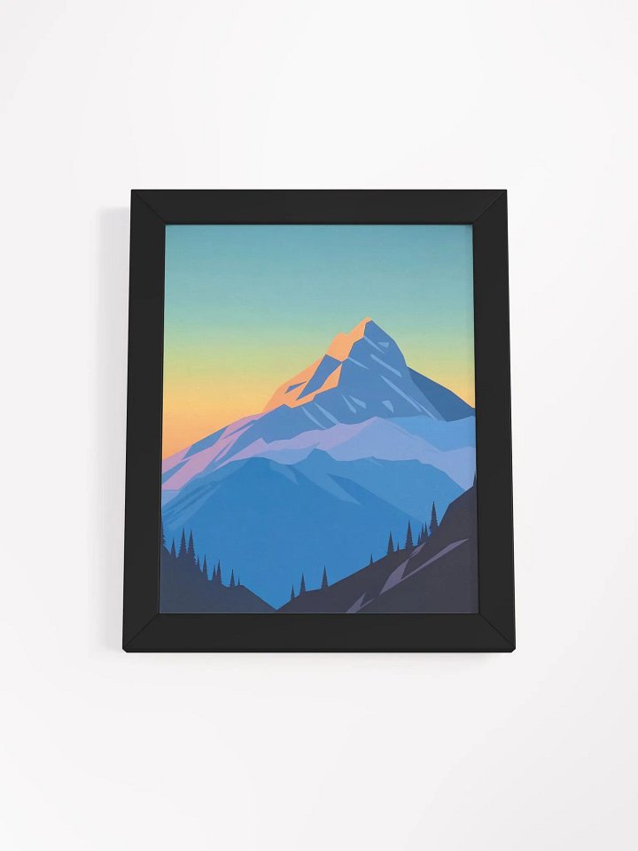 Framed Poster of an Alpine Sunset product image (1)