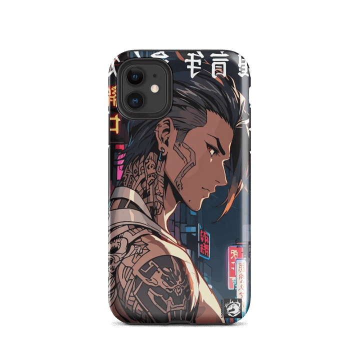 Neon Cyberpunk Tattoo iPhone® Tough Case product image (24)