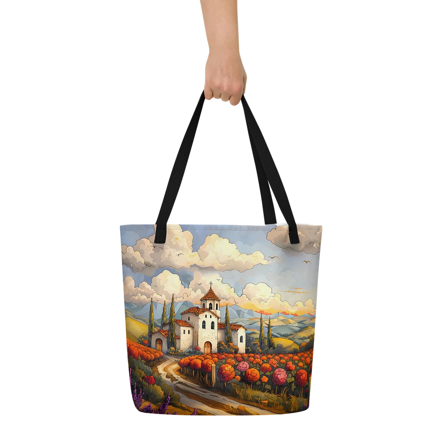 Tote Bag: Scenic Italian Landscape Peaceful Countryside Vibes Picturesque Design product image (6)