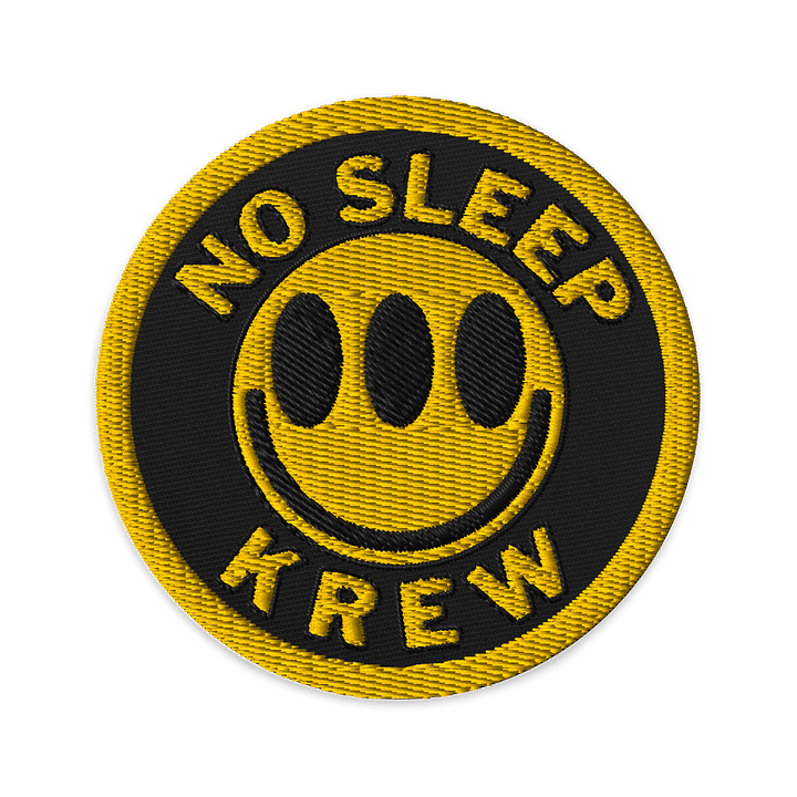 No Sleep Krew Icon Embroidered Patch - 'The OG' product image (1)