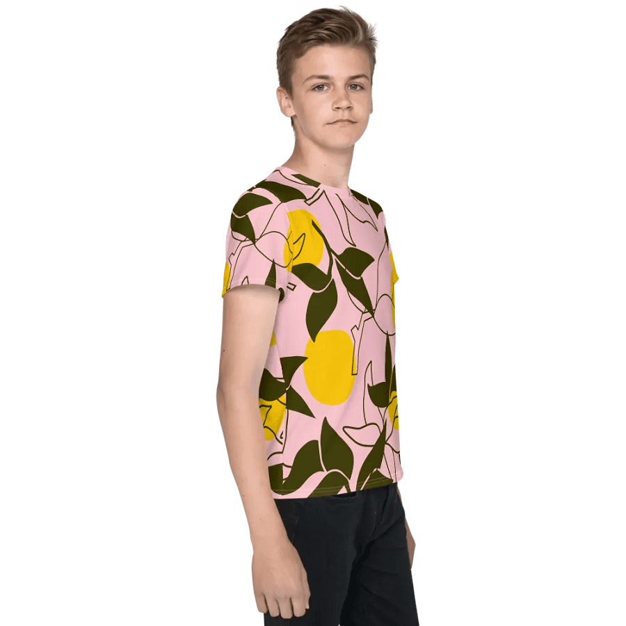 Fruitful Foliage Youth All-Over Print Tee product image (4)