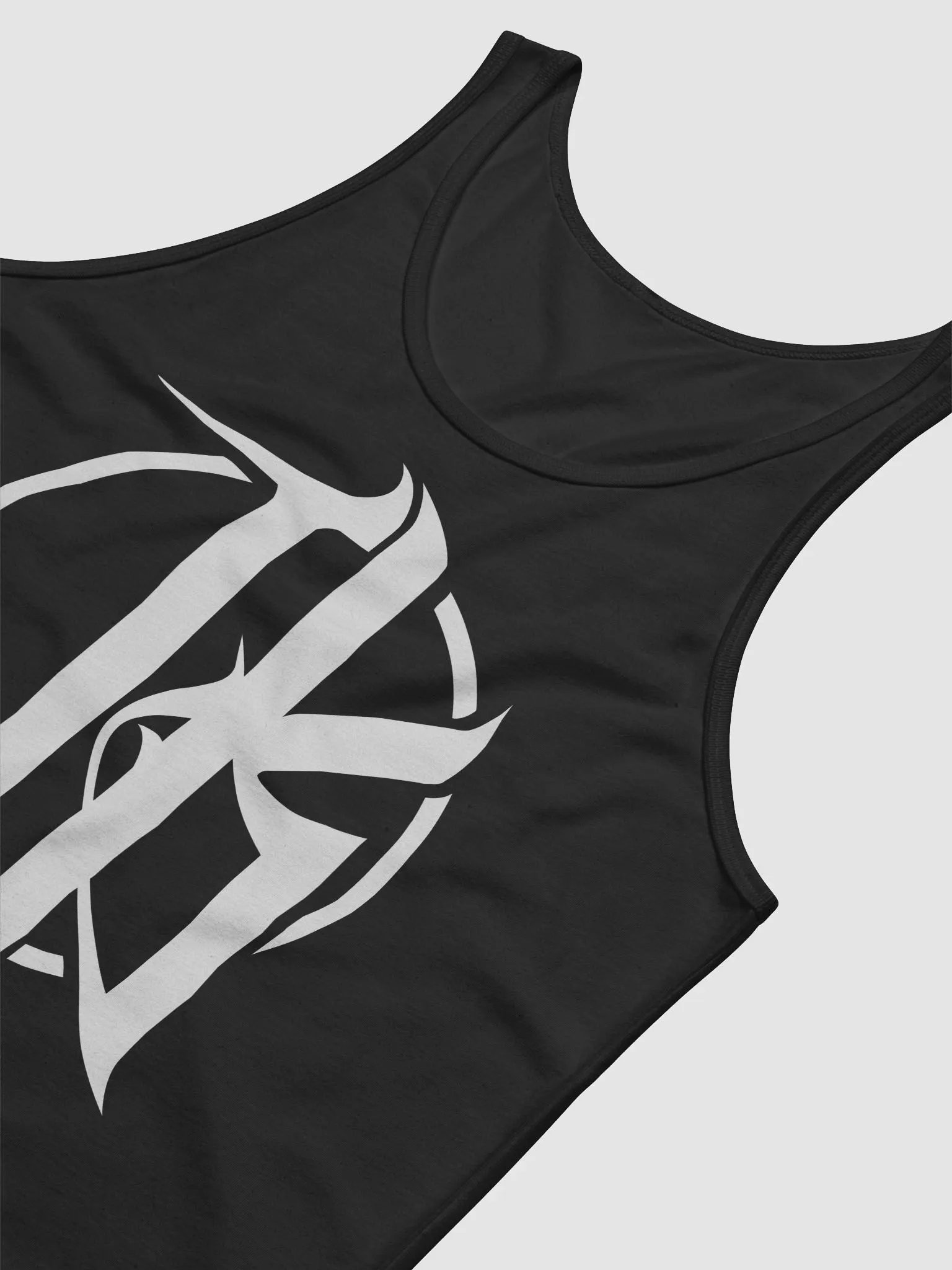 JK Tank Top (White on Black) product image (3)