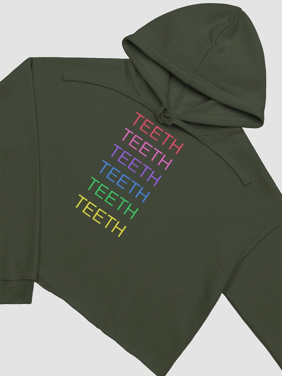 Maximum Teeth fleece crop hoodie product image (4)