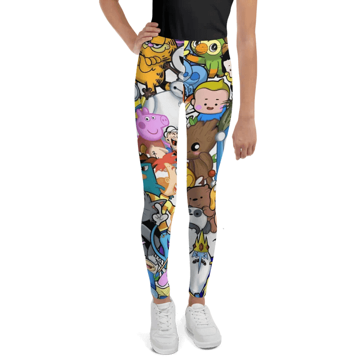 Kids Leggings – Cartoon Characters Print for Fun & Vibrant Style product image (1)