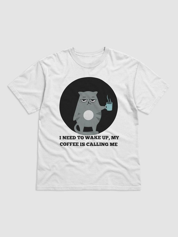 COFFEE IS CALLING ME T-SHIRT (BLACK) product image (1)