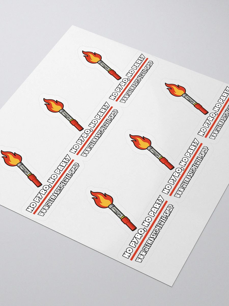 Pachet 6 stickere No Pyro No Party product image (3)