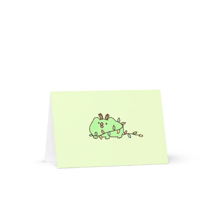 Reindeer Frog Lights Greeting Card product image (1)
