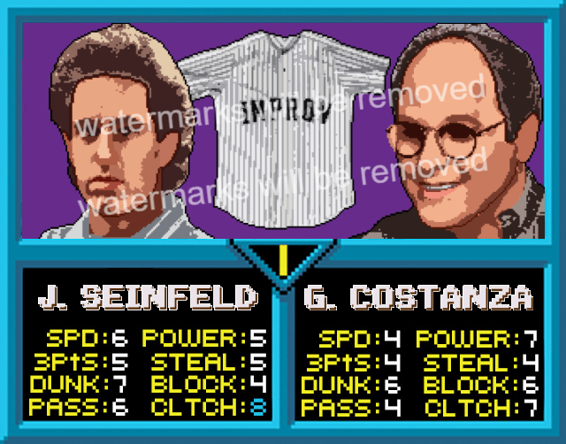 NBA Jam Digital Custom Pop Art / TV / Seinfeld / Improv product image (1)