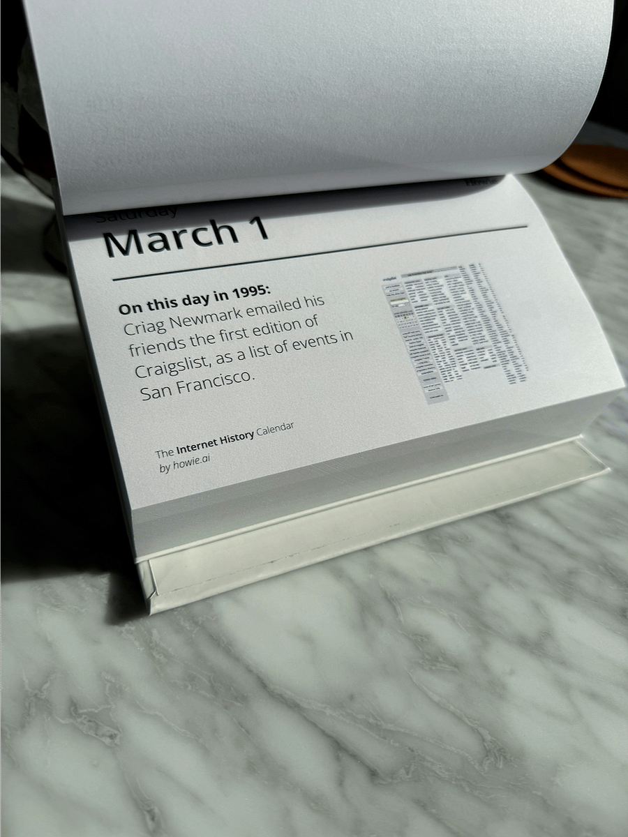 Internet History Calendar product image (4)