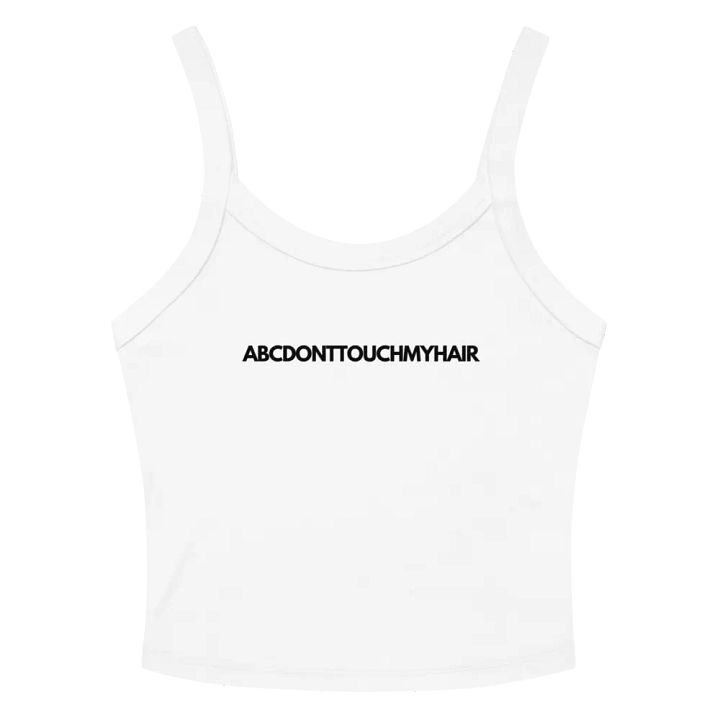 ABC Don't Touch My Hair Tank (white) product image (1)