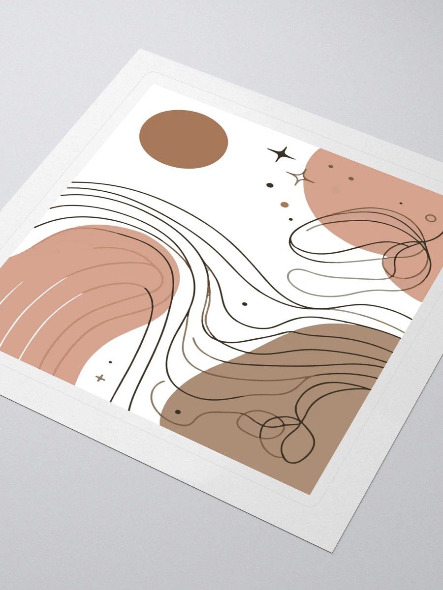 Cosmic Brown Kiss Cut Stickers product image (3)