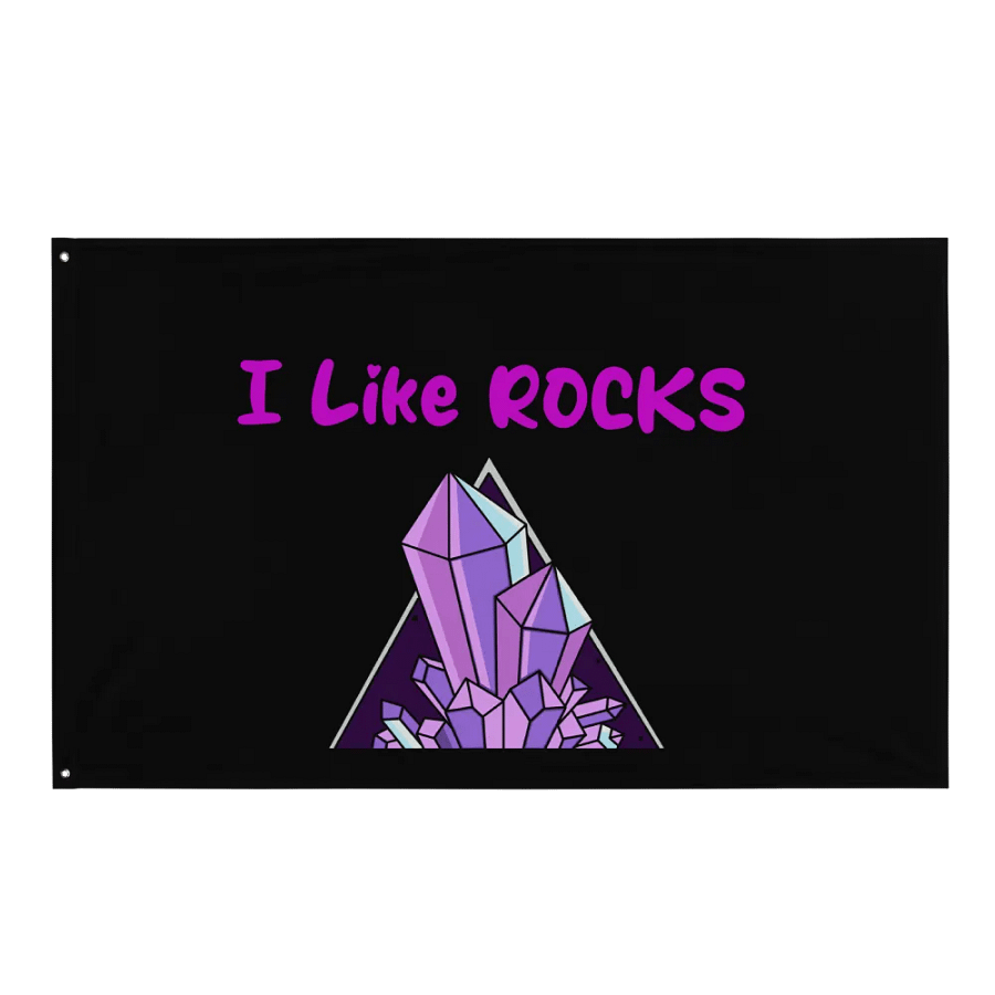 I Like Rocks Flag product image (1)