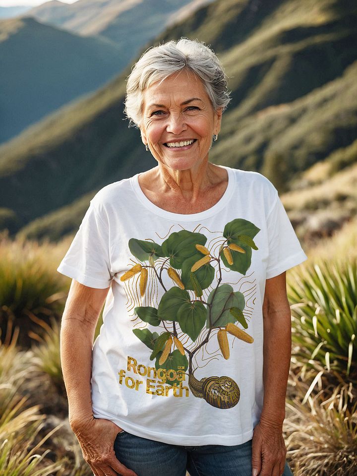 Unisex Rongoa for Earth - Kawakawa and Pupurangi Decolonisation Aotearoa Tee product image (1)