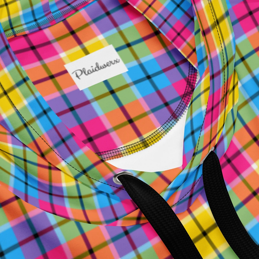 Hot Pink, Turquoise, and Yellow Plaid Hoodie product image (10)
