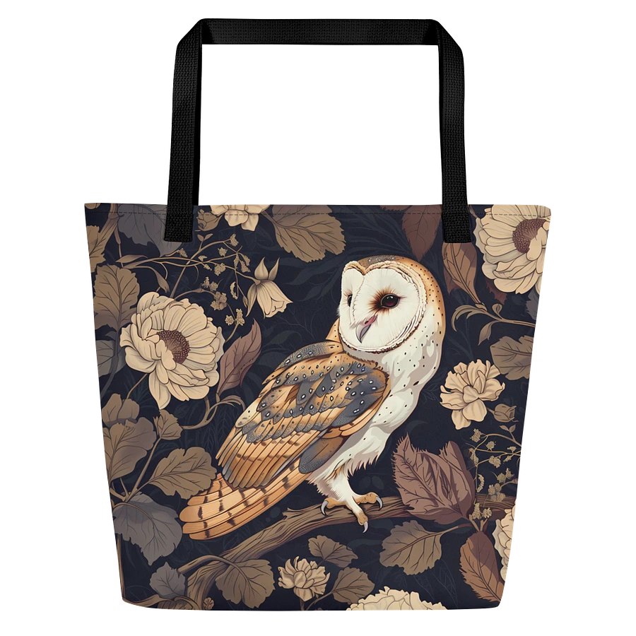 Tote Bag: Adorable Owl Classic Elegant Bohemian Vintage Style Design product image (3)