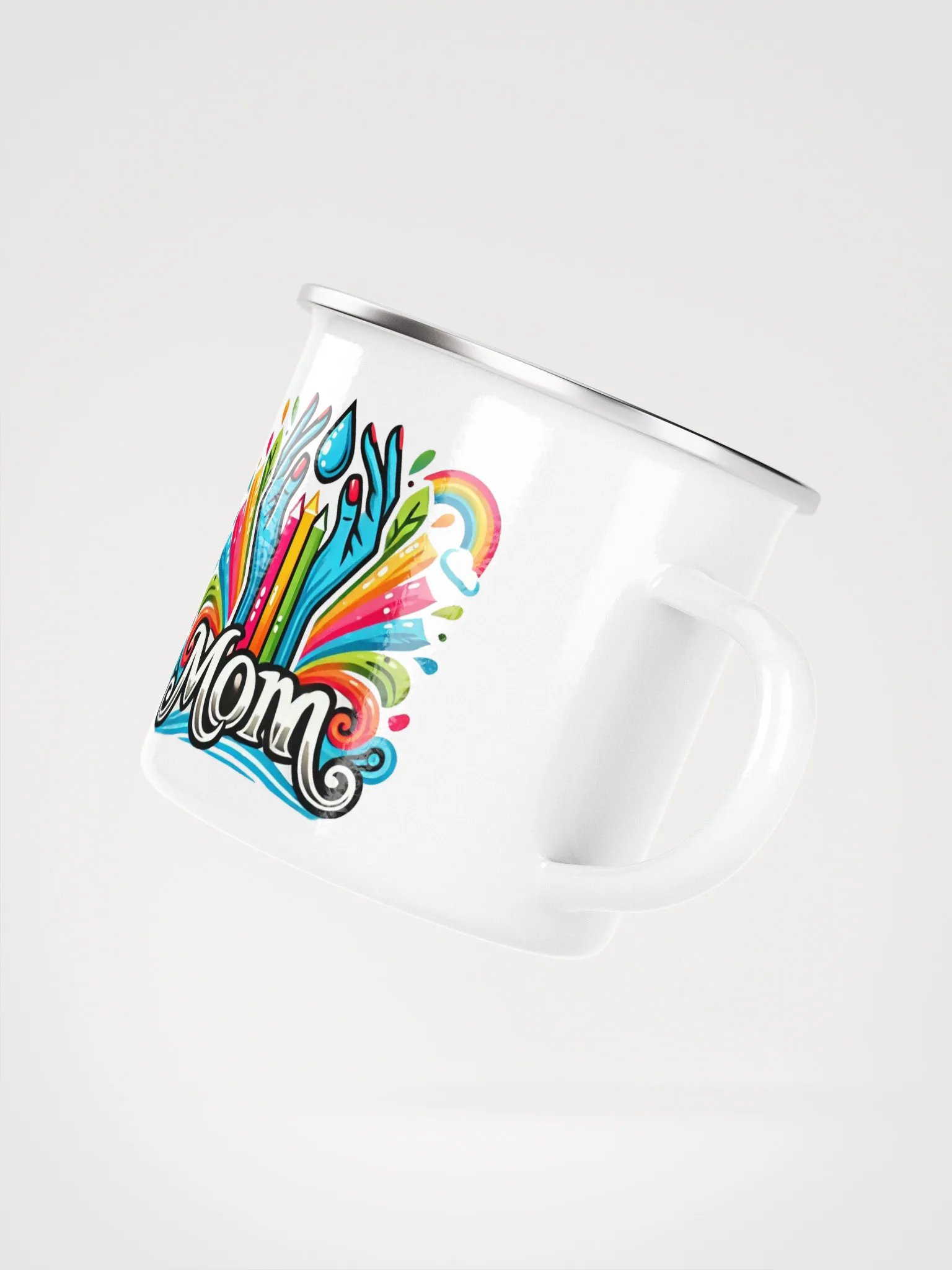 Artistic MOM Enamel Mug product image (3)