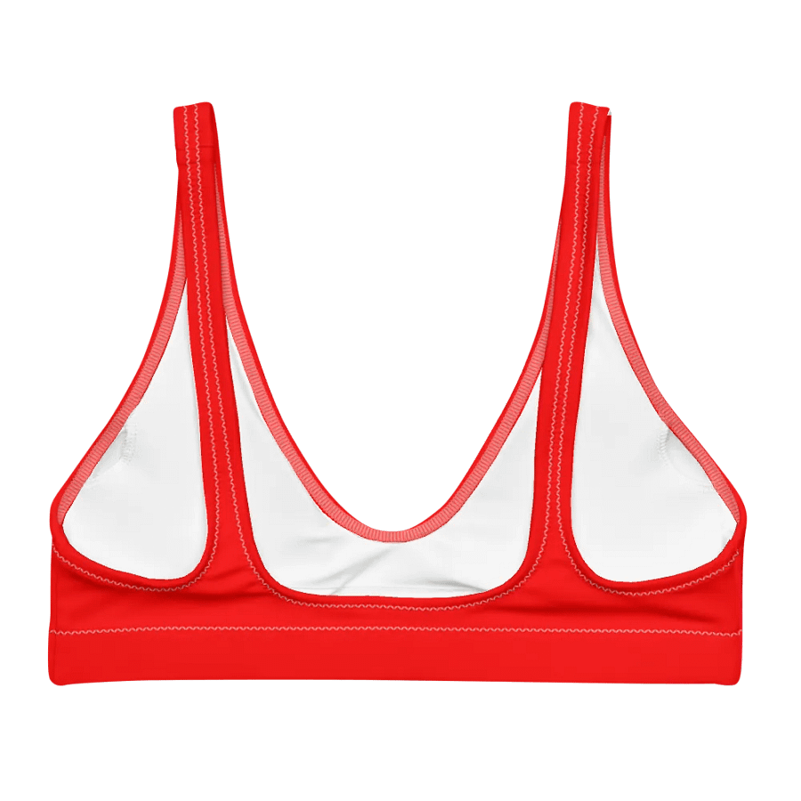 Plain Color Red Padded Bikini Top product image (6)