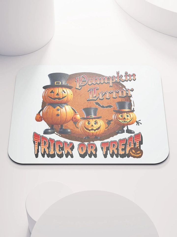 Pumpkin Terror Trick Or Treat Mouse Pad product image (1)
